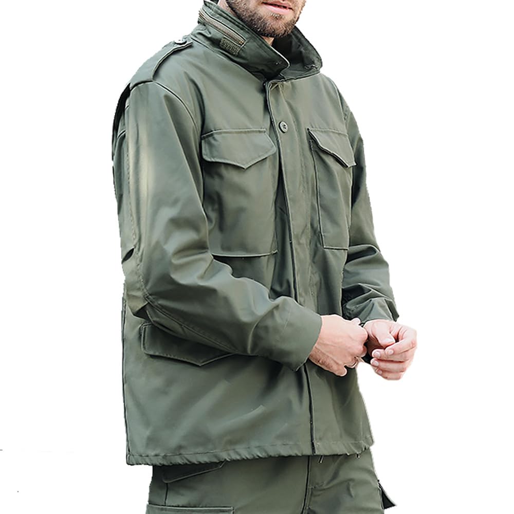 ジャケット・アウター OVY GHBM REVERSIBLE MILITARY JACKET M Men's M65 Jacket Trench Coat American Field Outdoor Charging Suit